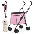 Shopping Trolley 33lbs 4 Wheels Dog Stroller