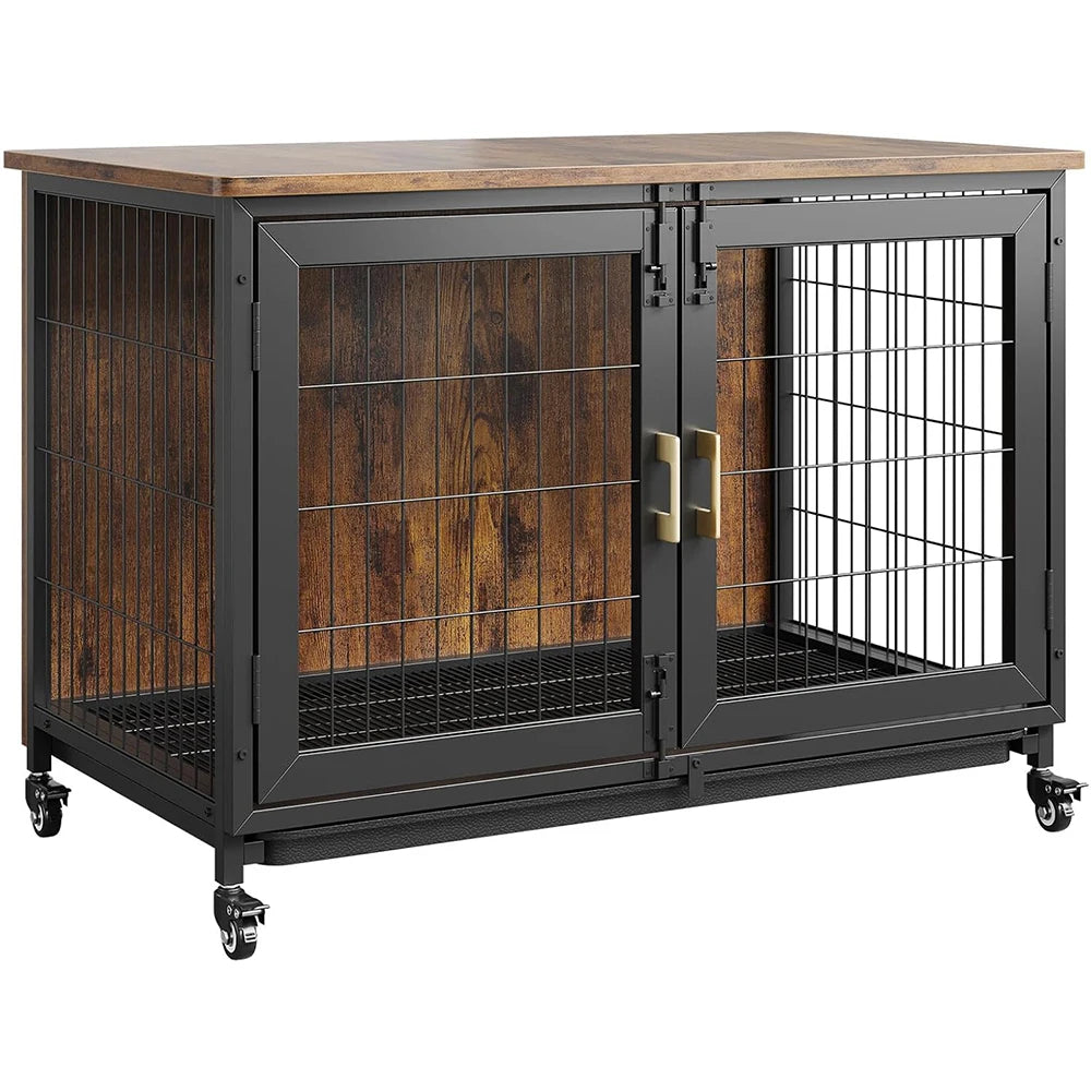 37.4 Inch Wooden Dog Crate