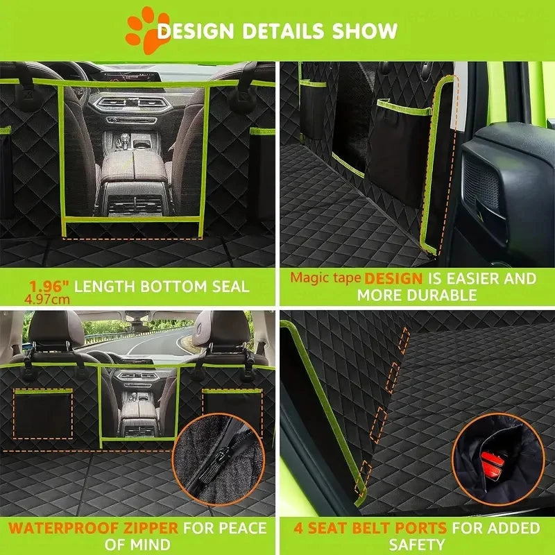 Car Rear Seat Extender For Pets,  Waterproof