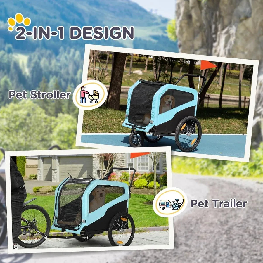Pets Large Dog Bike Trailer Stroller