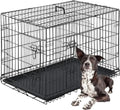 42 Inch Large Dog Crate Folding Metal Wire Cage