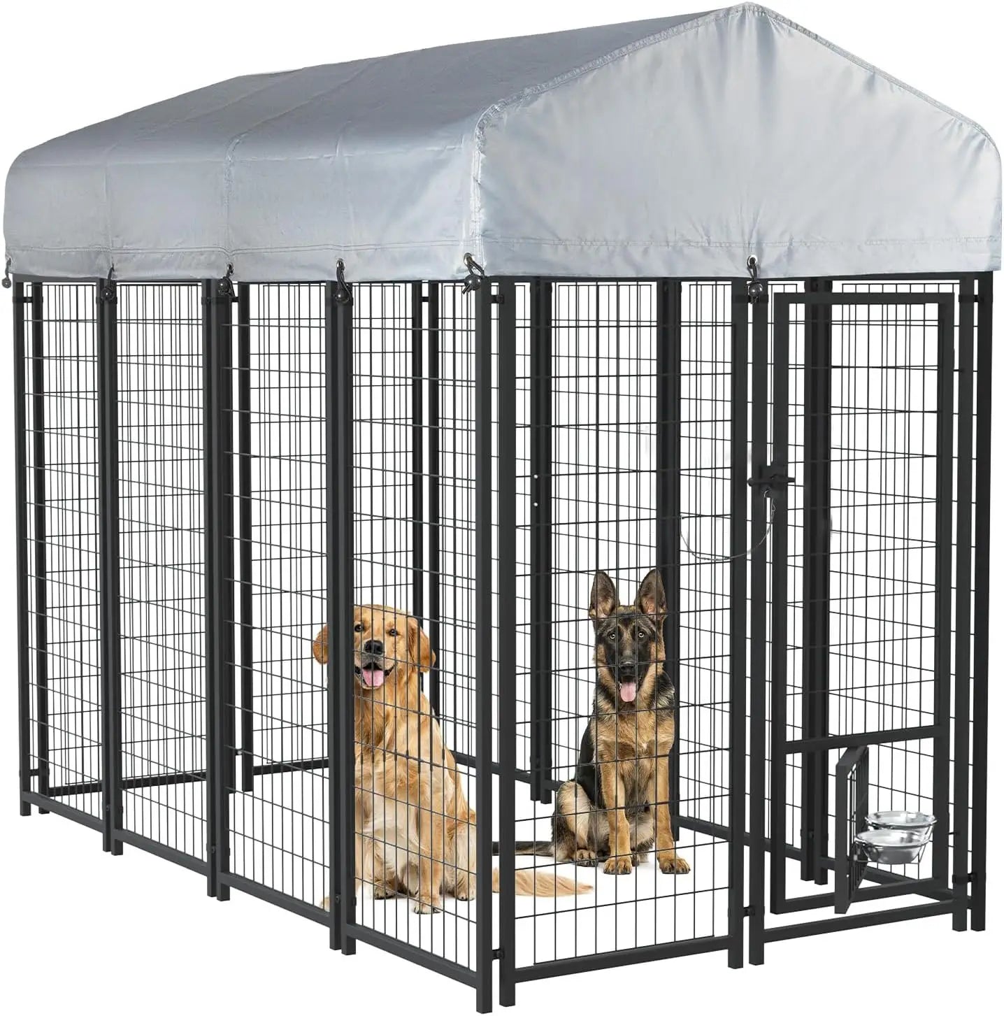 8x4x6 FT Outdoor Dog Kennel for Large Dogs