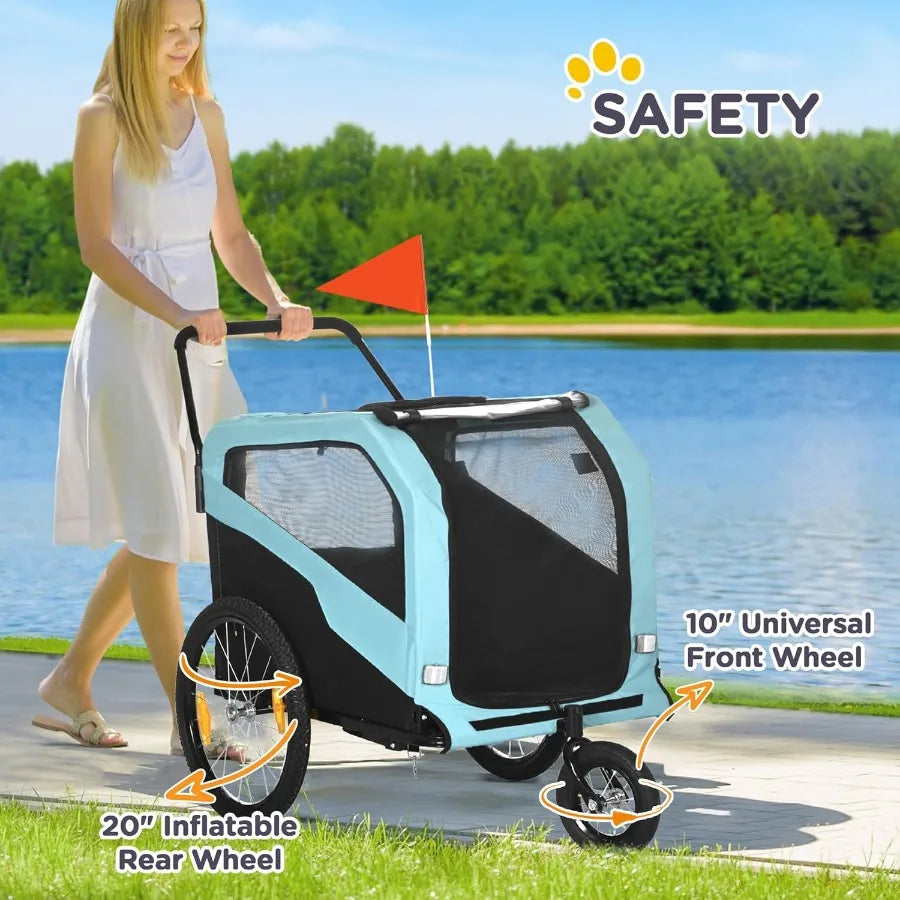 Pets Large Dog Bike Trailer Stroller