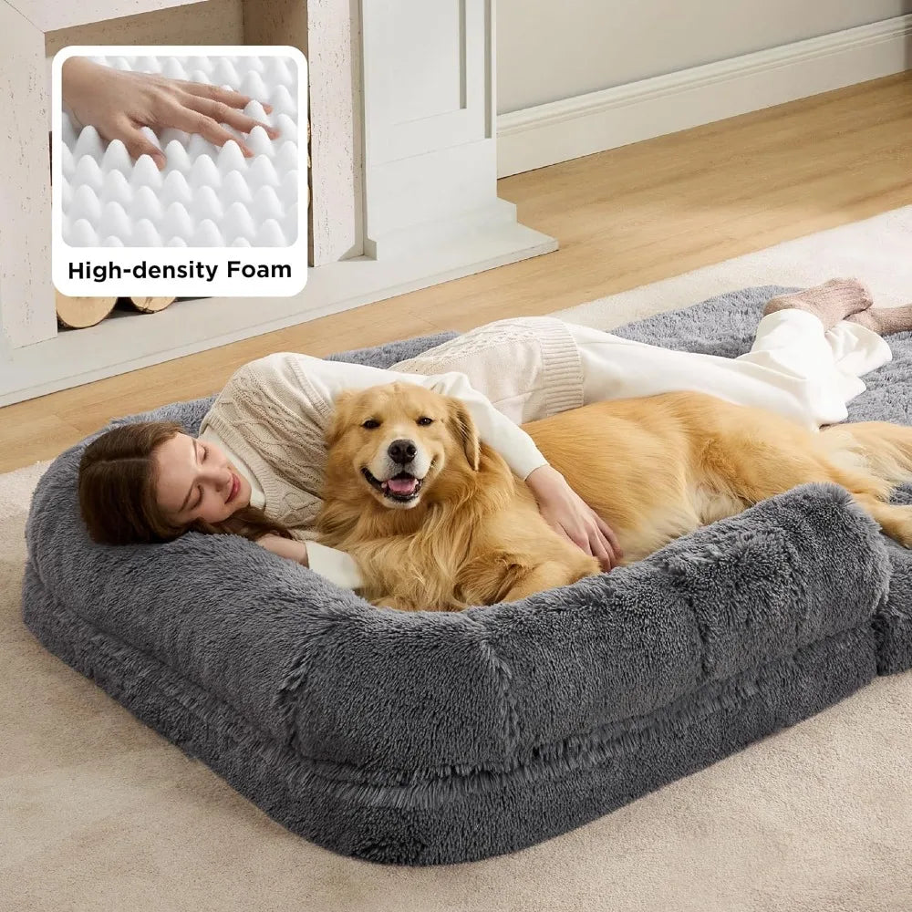 Foldable Human Dog Bed