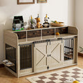 63" Double Dog Crate Furniture