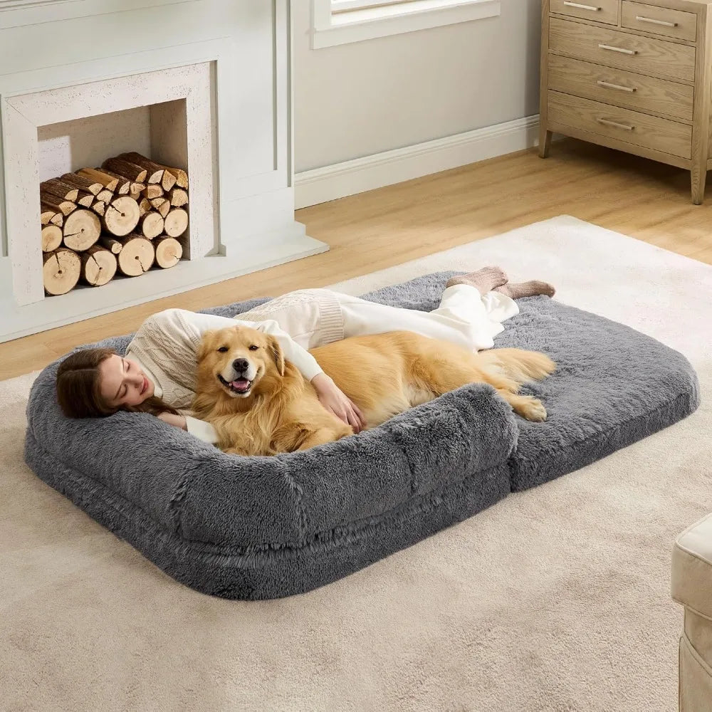 Foldable Human Dog Bed