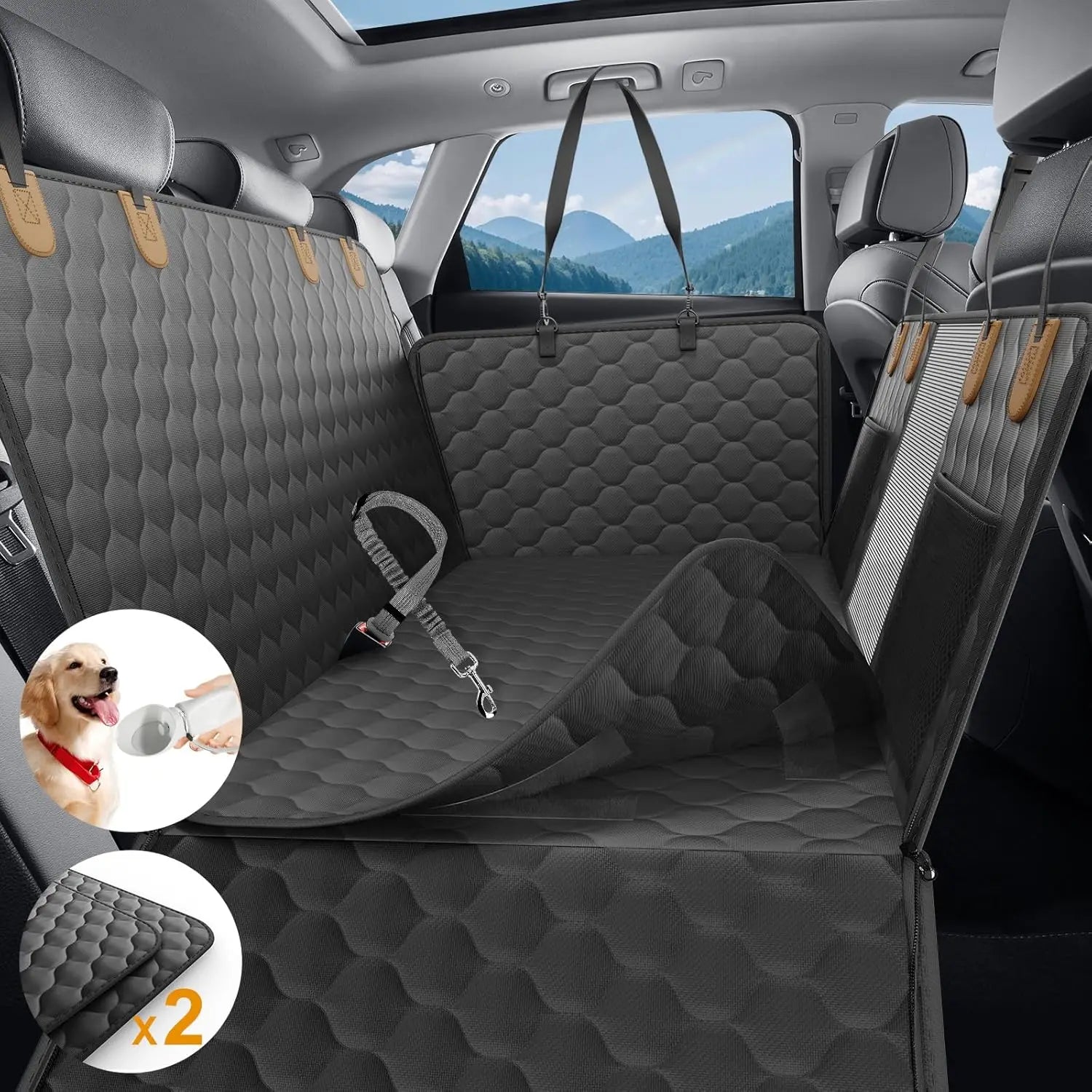 Waterproof Pet Travel Accessories Foldable Dog Car Seat  Car