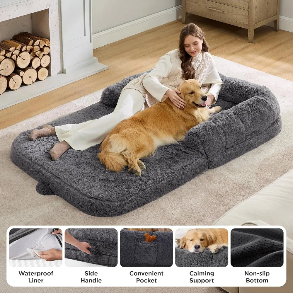 Foldable Human Dog Bed