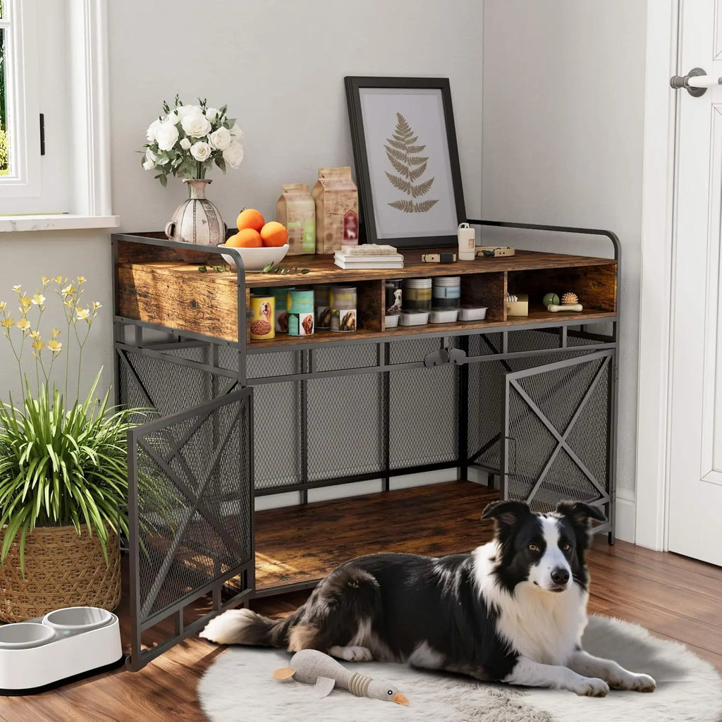 48" Heavy Duty Wooden Dog Crate