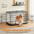 42-Inch Double Door Collapsible Dog Crate