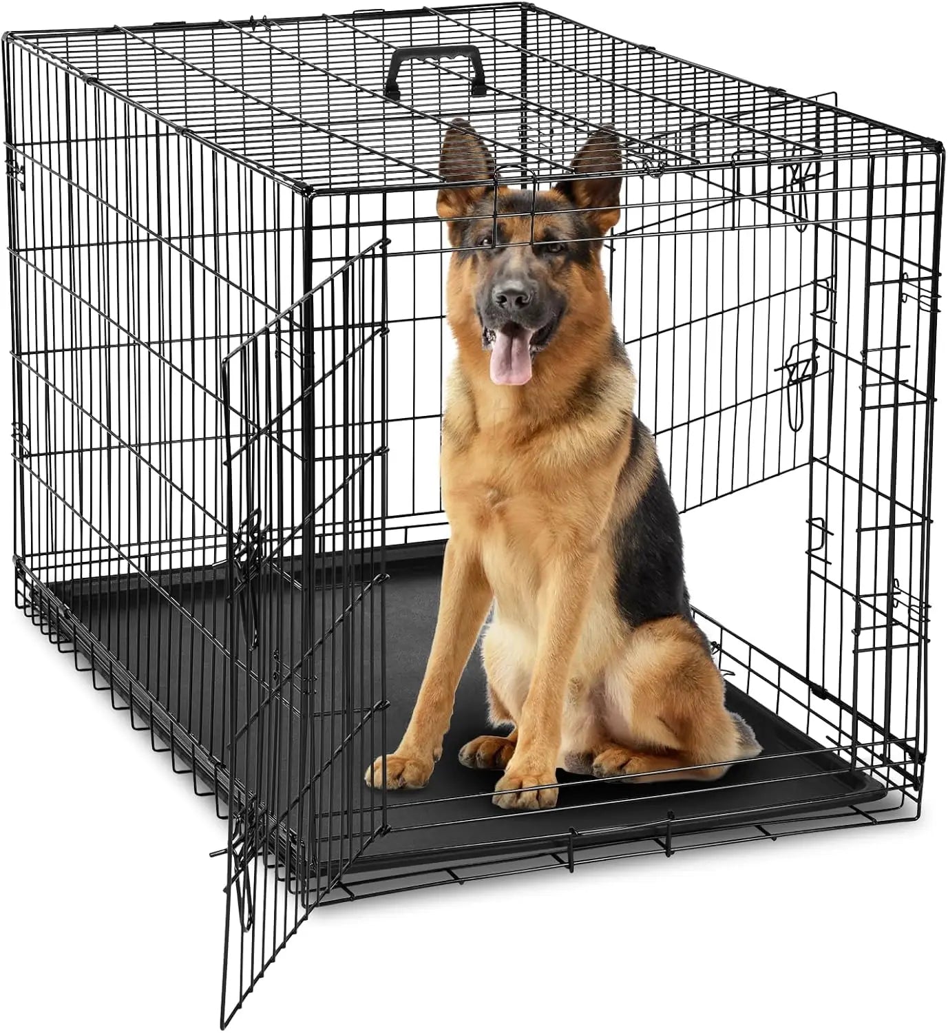 42 Inch Large Double Door Dog Cage
