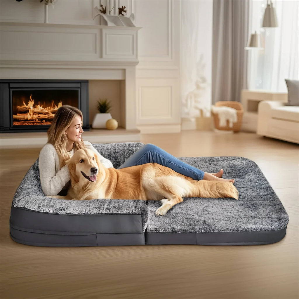 180cm Long Human-Size Giant Dog Bed Orthopedic