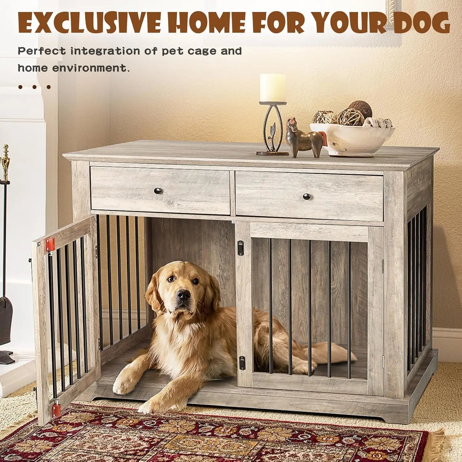 44 Inch Large Dog Crate