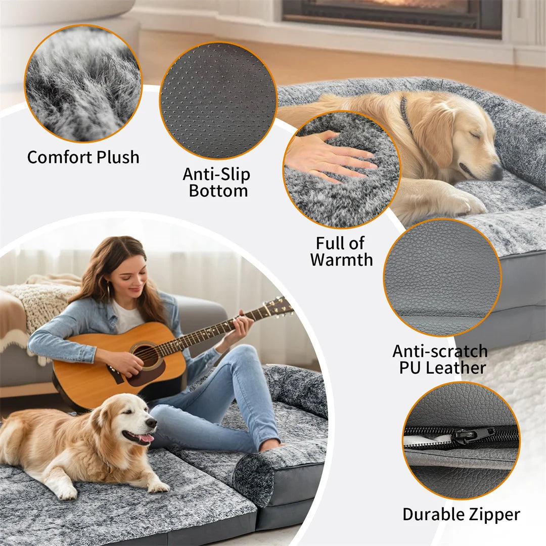 180cm Long Human-Size Giant Dog Bed Orthopedic